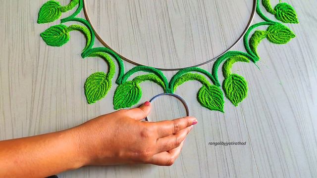 #1387 Diwali special lakshmi Paul rangoli   satisfying video   sand art