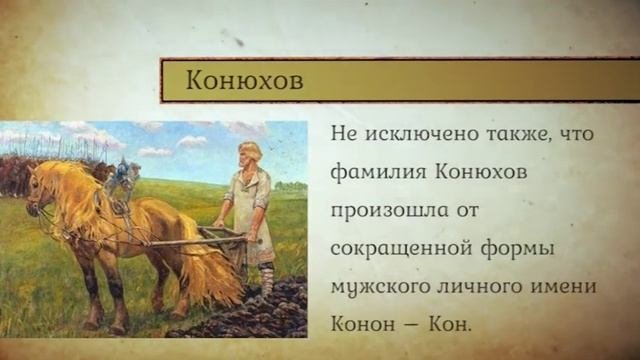 ИСТОРИЯ ОДНОЙ ФАМИЛИИ КОНЮХОВ