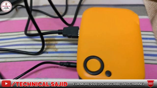 A2000 Portable Mini Projector For Home Theater  Unboxing  Setup  TECHNICAL SAJID