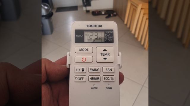 Telecommande Toshiba utilisation