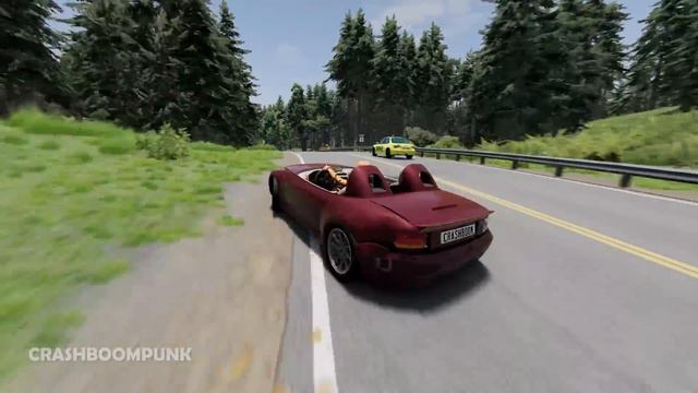 Loss of Control Car Crashes 70  BeamNG Drive  CrashBoomPunk
