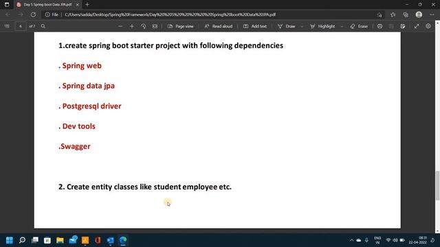 Spring boot Data Jpa in telugu // Data Jpa Concept in spring framework //Easy Learning Channel