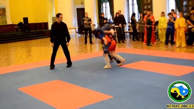 Саньда дети 2 бой 2 раунд федерации КУНГФУ Украины КМДА 6.12.2015