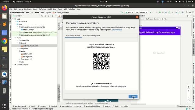 Android Studio-Hola Mundo