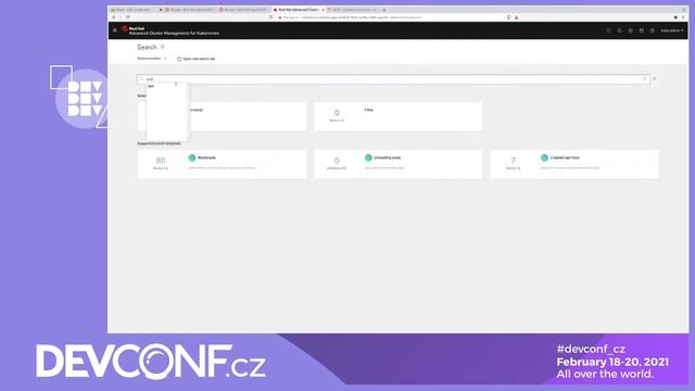 OpenShift multi-cluster management with RH ACM - DevConf.CZ 2021
