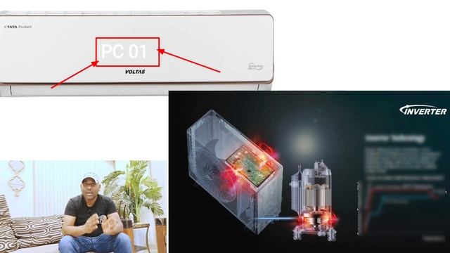 Voltas Inverter Ac PC 01 Error Kaise Sahi Karen || Inverter Ac error code