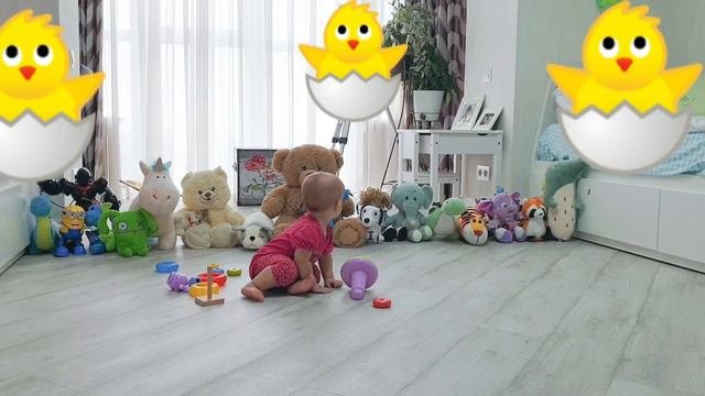 Маленькая Аня играет смешное видео Baby анимация Funny Moments.