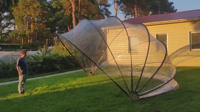 Разборка купола Летотент