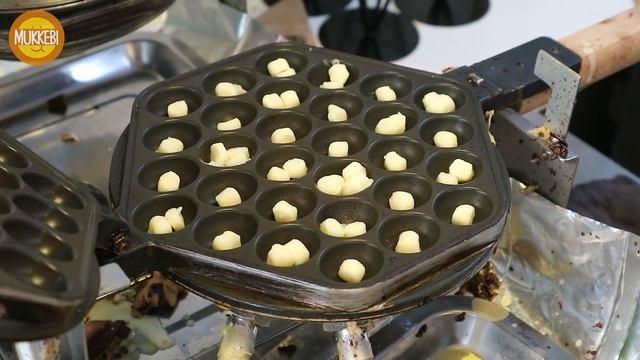 홍대 │ 초코 와플 & 치즈 와플 │ Egg Waffle with Chocolate & Cheese │ 한국 길거리 음식 │ Hong Kong Street Food