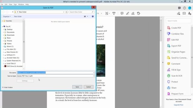 How to save a pdf as a png using Adobe Acrobat Pro DC