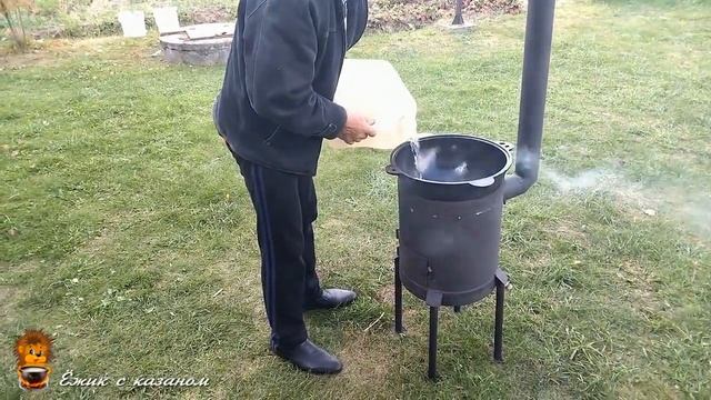 Домашняя яичная лапша с курочкой в казане