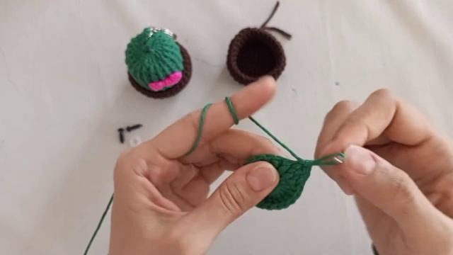Kaktüs anahtarlık yapımı