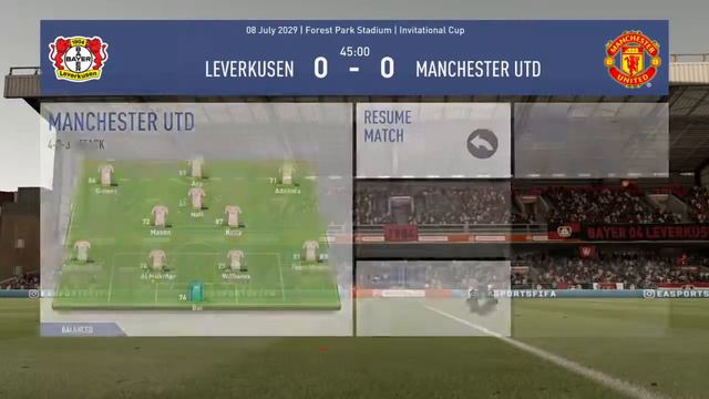 FIFA 19: Bayer Leverkusen vs Manchester United (Preseason)