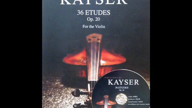 Kayser Etude op.20 no.5 카이저 연습곡 5번, je ho Choi 최 제호 kayser violin