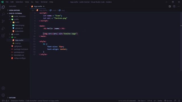 Svelte Tutorial #2 - Variables and Styling (2020)
