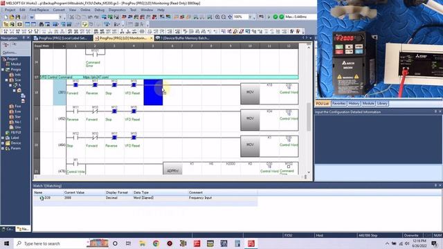 Mitsubishi FX5U "Modbus RTU" DELTA MS300 Tutorial
