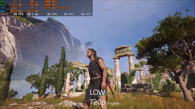 ASSASSIN'S CREED ODYSSEY  Tested on AMD Ryzen 5 5600G | LOW - ULTRA HIGH | 1080p - 720p #benchmark