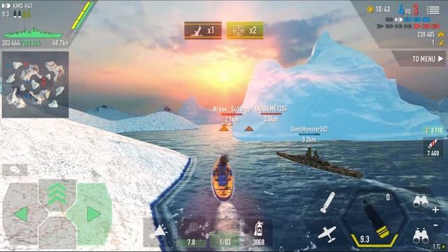 Battle of warships KMS H41 ordinary battle!