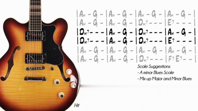 Tasty Blues Groove In A Minor _ Guitar Backing Track