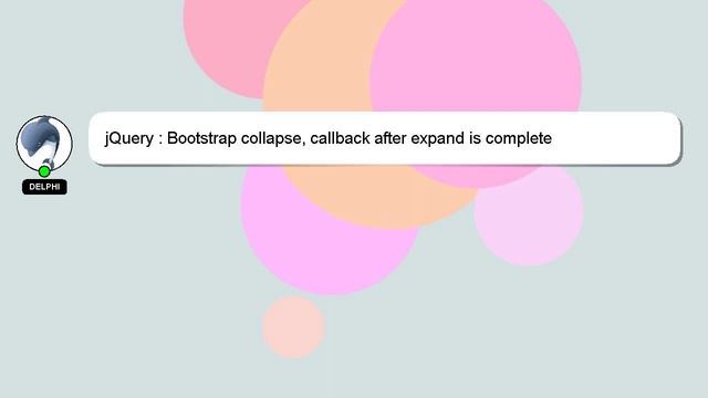 jQuery : Bootstrap collapse, callback after expand is complete