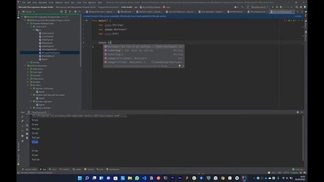 1 Jam Kotlin Dasar Lengkap - Kursus Cepat