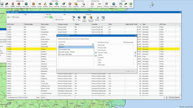 Import ZIP Codes & Export ZIP Codes & Towns | MapBusinessOnline