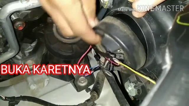 Pasang Led X3 Headlight Lumilets 50W di mobil calya/sigra