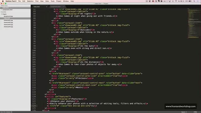 Bootstrap 4: Create a landing page – Features