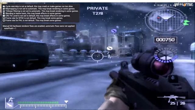 PCSX2 QT-64bit 1.7.3438 - Battlefield 2: Modern Combat (Dx11/ReShade)