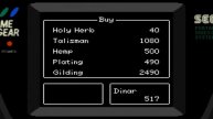 Defenders of Oasis - Game Gear - Chapter 2 - walkthrough - Part 1/2