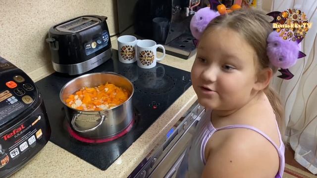 Готовим тыквенный суп на Хеллоуин