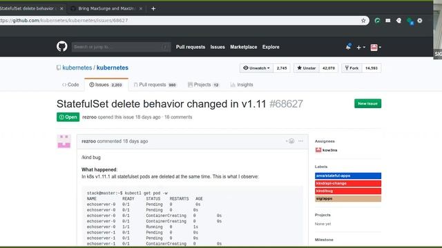 Kubernetes SIG Apps 20181001
