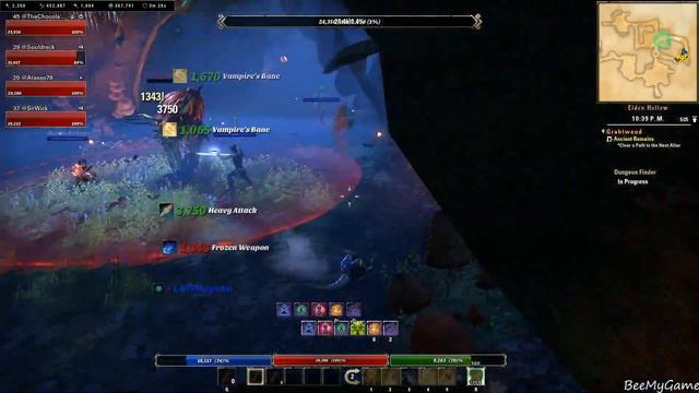 ESO MORROWIND Gameplay Walkthrough PVE DUNGEON - Elden Hollow 1 | Templar Healer