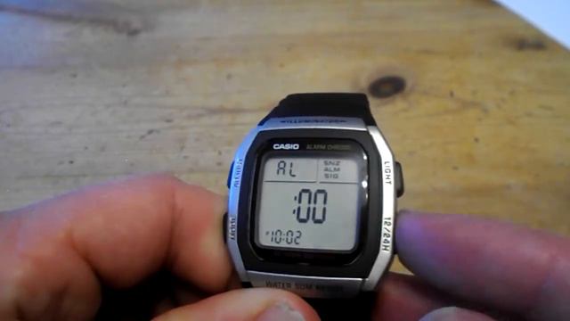 Casio W96H 3239 Alarm Turn Sound Beep On and Off