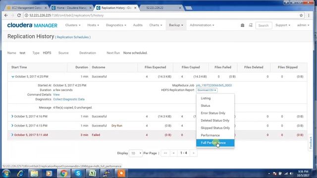 HDFS Backup and Disaster Recovery using Cloudera BDR