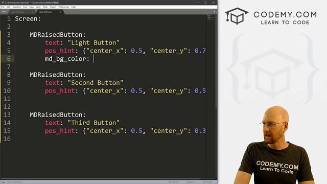Using Color Themes For KivyMD - Python Kivy GUI Tutorial 43