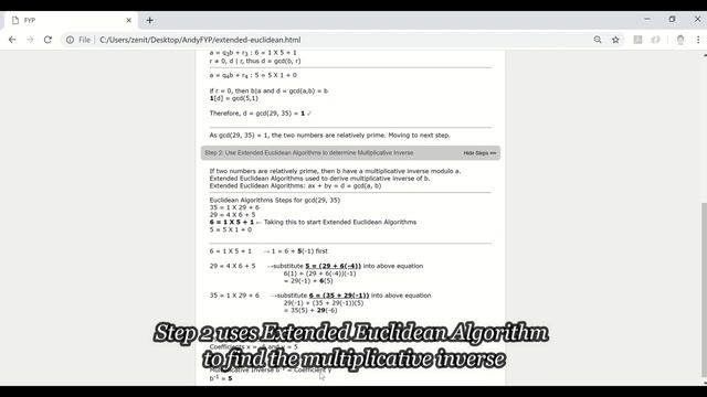 Andy Tan Ying Kun - A Web Demo of RSA Public Key Cryptography Algorithms