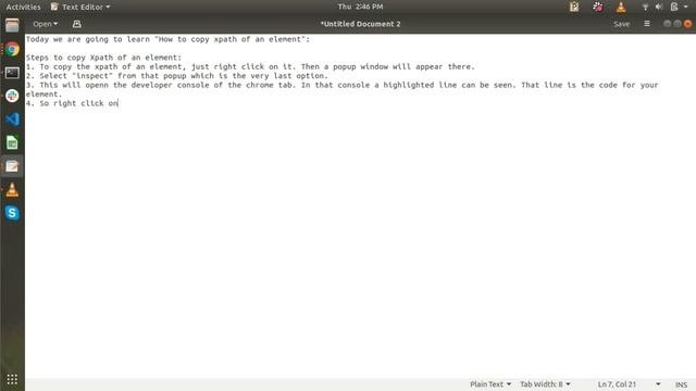 Copy xpath of an element
