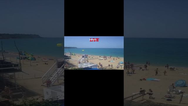 Кадры с камер видеонаблюдения на пляже Учкуевка в момент атаки ВСУ на Севастополь 23 июня
