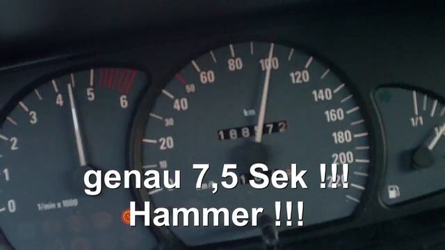 Opel Omega 2,5 DTi Chip-Tuning Beschleunigung 0-100