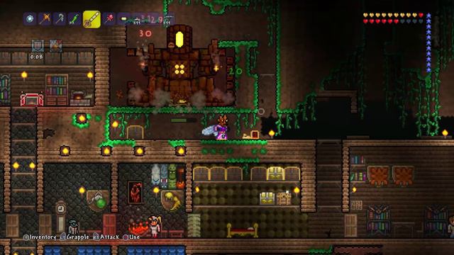 Terraria Xbox One Let's Play -  Wall OF Flesh/Golem Farming! [29]