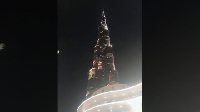 Burj Khalifa worlds tallest building, lighting show on burj khalifa