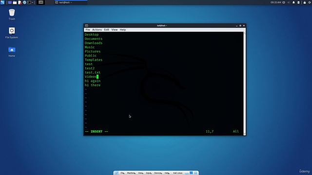 2.11. Kali Linux CLI - Editing Files