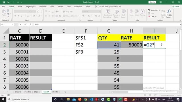77 Dollar Sign in Excel Importance of Dollar sign Basic to advance full hindi excel course