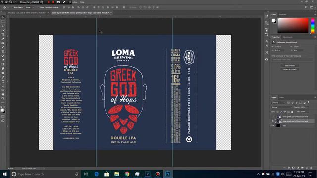 16 oz can Mockup with label and background changer
