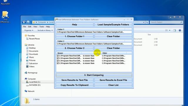 How To Use Find Differences Between Two Folders Software