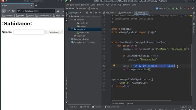 Python GAE: jinja2