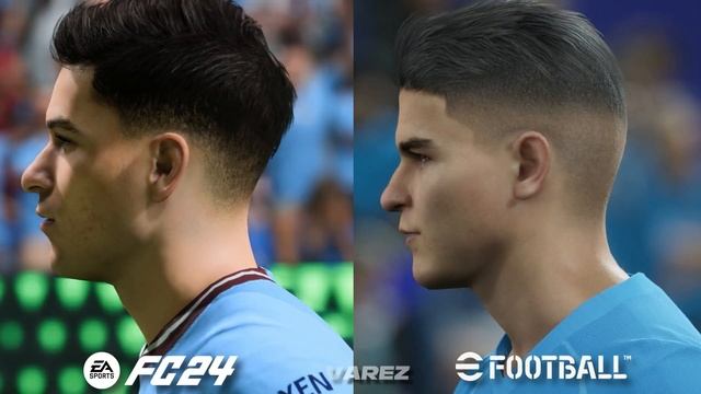 EA Sports FC 24 vs eFootball 2024 | Player Faces Comparison!