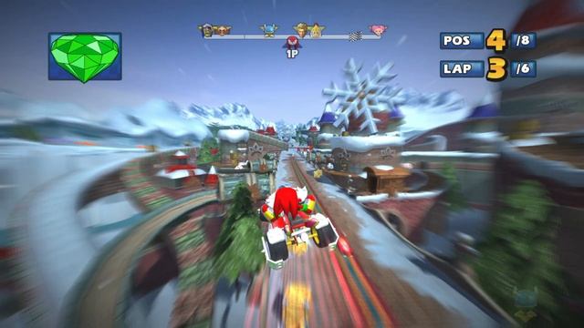 KNUCKLES Icicle Valley 6 Laps Expert (Request) Sonic & SEGA All Stars Racing. PC 2021!