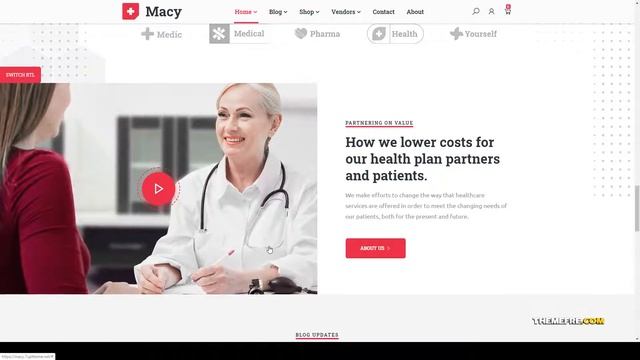 Macy - medicine WooCommerce Theme organic electronics Momoka